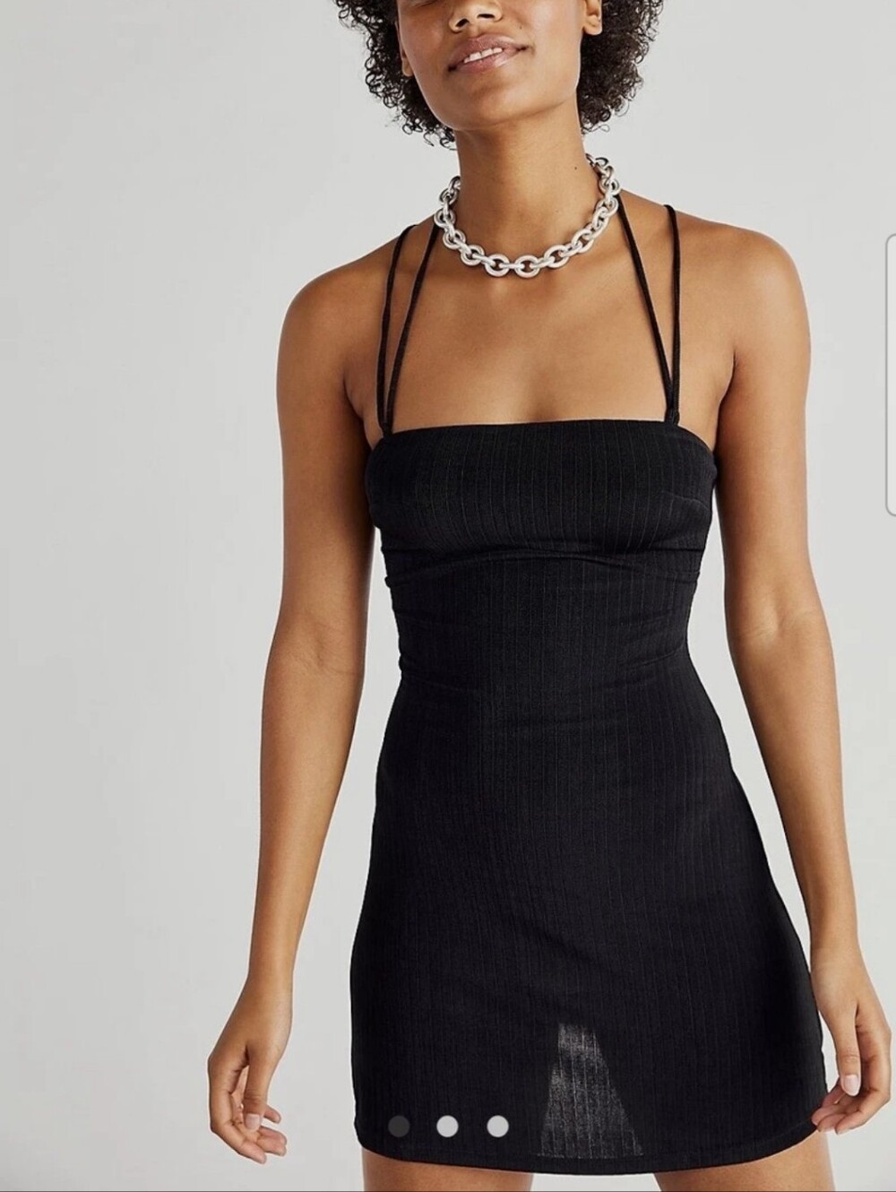 Free people Intimately Free looking so cute mini dress In Black